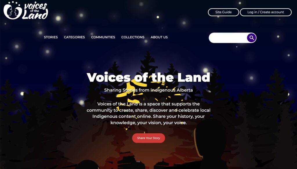 Home page for Voices of the Land